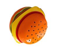 Aramox Ensemble de Petites Assiettes à Hamburger, Assiettes à Apéritif Empilables en Plastique ABS, Ensemble de 6 Plats à Sauce en Forme de Hamburger 14 X 10 Cm pour Barbecue, Collations, Desserts,