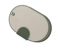 Aramox Ensemble de Planches à Découper Planche à Découper en Plastique 3 Pièces Double Face PP avec Base de Support Trous de Séchage pour Viande Légumes Fruits Maison Cuisine Restaurant (Couleur de