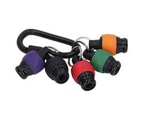 Aramox Ensemble de Porte-embouts Rétractables en Alliage d'aluminium 1 4 Pouces Porte-embout de Tournevis -clés 5 Douilles à Code Couleur Organisateur de Foret Compact pour les Techniciens de