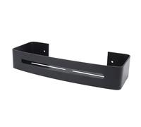 Aramox Étagère de Salle de Bain, étagère Murale en Aluminium de 32 Cm, Support Monocouche avec Crochets, Rangement de Douche pour Shampoing, Savon dans la Salle de Bain, Cuisine, Toilettes (Black)