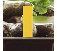 Aramox Étiquettes de Nom de Plante Étiquettes de Plantes en PVC 100 Pièces avec Anti-marqueurs Mat Inscriptible Réutilisable 5x1 Cm pour Pots et Semis de Serre de Verger de Jardin (YELLOW)