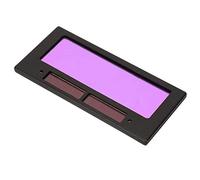 Aramox Filtre de Lentille de Casque de Soudage à Obscurcissement Automatique, Lentille de Remplacement à énergie Solaire PA PP DIN11 4 25 X 2 03 Pouces, Commutateur Rapide de Couleur Vraie pour le
