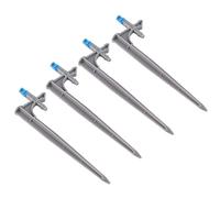 Aramox Goutteur d'irrigation Émetteurs d'irrigation Goutte à Goutte en ABS, Paquet de 20 1 4 Tubes 33 à 55 L H Spray Réglable avec Insert de Sol pour Arbres Fruitiers, Fleurs, Pelouses, Arrosage