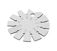 Aramox Jauge d'Angle de Biseau en Acier Inoxydable, Forme Ronde, Outil de Précision pour Mesure d'Angle de Couteau et Hache