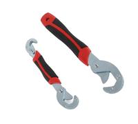 Aramox Jeu de Clés à Réglage Automatique Clé à Tuyau à Prise Rapide en Métal 2 Pièces Clé à Molette Universelle de 9 à 32 Mm pour les Plombiers de Réparation à Domicile et le Tournage d'écrous