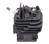 Aramox Kit de Piston de Cylindre, Ensemble de Pistons de Cylindre en Alliage d'aluminium à Haute Teneur en Silicium, Pièce de Rechange de 44,7 Mm pour Scie à Chaîne 026 MS260 026PRO pour la