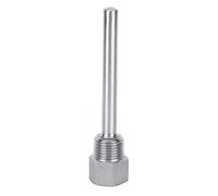 Aramox Kit de Puits Thermométriques en Acier Inoxydable, Manchon de Protection pour Thermomètre 4,7 Pouces avec Joint d'écrou de Blocage, Anneaux en Silicone pour Brassage à Domicile, Cuisson,