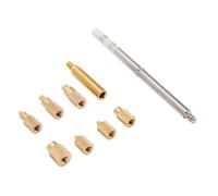 Aramox Kit D'insert Chauffant avec écrous Moletés en Laiton, Plusieurs Tailles M2-M8 Dont M 2,5 3 4 5 6, Remplacement Facile de la Pointe pour L' 3D et L'utilisation du Fer à Souder