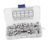 Aramox Kit d'Inserts Filetés Hélicoïdaux M8 X 1,25 Inserts Filetés en Fil enroulé en Acier Inoxydable 304 80 Pièces pour la Réduction de l'usure de la Réparation de l'aluminium et les Applications