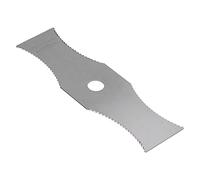 Aramox Lame de Tondeuse à Gazon Lame de Désherbeur en Acier Blanc 305 X 90 Mm Accessoires de -Herbe en Dents de Scie pour Les Utilisateurs de Tondeuse à Gazon Coupant la Brosse à