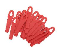 Aramox Lame en Plastique de Tondeuse à Gazon 25 Pièces, Lame de Rechange en Plastique ABS pour L85, Conception à Clip Rouge en Dents de Scie, Installation Facile, pour Tondre l'herbe du Jardin et