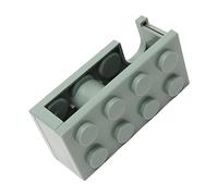 Aramox Legoes Dévidoir de Ruban Adhésif en PP pour Bloc de Construction, Support de Ruban Adhésif de Bureau, Coupe Facile, Compact pour l'école, le Bureau, la Salle d'étude, Mini Design Portable
