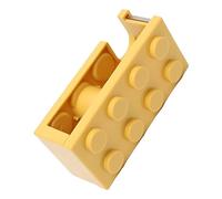 Aramox Legoes Dévidoir de Ruban Adhésif en PP pour Bloc de Construction, Support de Ruban Adhésif de Bureau, Coupe Facile, Compact pour l'école, le Bureau, la Salle d'étude, Mini Design Portable