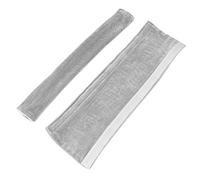 Aramox Lot de 2 Housses de Poignée de Réfrigérateur en Tissu 40 X 12 Cm, Fermeture Auto-agrippante, Lavable, Anti-adhérence pour Réfrigérateur, Four à -ondes, Lave-vaisselle (GRAY)
