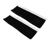 Aramox Lot de 2 Housses de Poignée de Réfrigérateur en Tissu 40 X 12 Cm, Fermeture Auto-agrippante, Lavable, Anti-adhérence pour Réfrigérateur, Four à -ondes, Lave-vaisselle (BLACK)