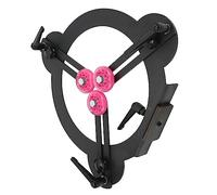 Aramox Lunette Stable pour Tournage sur Bois, Matériau en Acier, Rotation Réglable, Accessoire de pour Pivotant de 12 Pouces, Haute Résistance, Conception Stable, Installation Simple, Roues avec