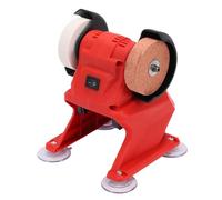 Aramox Mini Meuleuse d'établi avec Moteur Tout en Cuivre 150 W 5 500 Tr/min Double Roues en Corindon Protection Métallique de 3 Mm pour le Polissage de Bijoux en Bois et Métal Artisanal