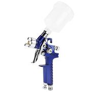 Aramox Mini Pistolet Pneumatique Pulvérisateur d'air à Alimentation par gravité avec Buse de 0,8 Mm 1,0 Mm Pot Transparent de 125 ML Atomisation Douce et Légère pour la Réparation d'art de Modèles