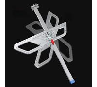 Aramox Outil de Coupe de Cloison Sèche Outil de Coupe de Cloison Sèche Pliable avec Deux Positionneurs Fixes et Alliage D'aluminium pour une Précise et Cohérente
