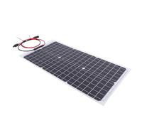 Aramox Panneau Solaire 30 W, Chargeur Solaire Semi-flexible Monocristallin avec Sortie 18 V, Conception Légère 13,0 X 26,0 Pouces, Haute efficacité, Installation Facile pour une Utilisation