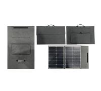 Aramox Panneau Solaire Pliable 150W, 29.7V Monocristallin (GREY) | Conception portable légère de 7,49 lb, technologie d\'enroulement perforé en métal, IP65, ports de sortie 5 en 1 pour