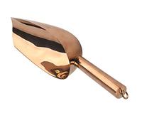 Aramox Pelle à Glace en Acier Inoxydable, 25 X 8,5 Cm, en Forme de U, Anneau de Suspension Poli Miroir pour Seau à Glace, café, Sucre, Farine, Utilisation à la Maison, Hôtel, Restaurant (Or Rose)