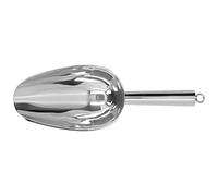 Aramox Pelle à Glace en Acier Inoxydable, 25 X 8,5 Cm, en Forme de U, Anneau de Suspension Poli Miroir pour Seau à Glace, café, Sucre, Farine, Utilisation à la Maison, Hôtel, Restaurant (Couleur