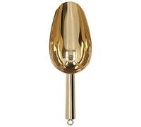 Aramox Pelle à Glace en Acier Inoxydable, 25 X 8,5 Cm, en Forme de U, Anneau de Suspension Poli Miroir pour Seau à Glace, café, Sucre, Farine, Utilisation à la Maison, Hôtel, Restaurant (GOLD)