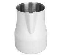 Aramox Pichet à Mousse de Lait en Acier Inoxydable 304, Tasse à café et à Lait avec Bec Olécrâne, Poignée Ferme, Base Large pour Mousser à la Vapeur, Verser des Boissons pour Barista à Domicile