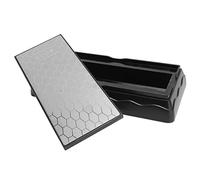 Aramox Pierre à Aiguiser, Pierre à Aiguiser Double Face Grain 600 1200, Outil de Polissage Adamas avec Base Antidérapante, Aiguiseur de Cuisine Compact pour Couteaux, Outils, Ciseaux