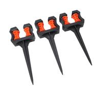 Aramox Piquet de Guidage de Tuyau d'Arrosage, Pointe de Guidage de Tuyau en ABS 10 Pouces, Paquet de 3 avec Conception à Rouleau pour la Protection des Plantes, Arrosage Précis et Réduction de