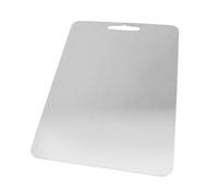 Aramox Planche à Découper en Métal Ti, Planche à Découper de Cuisine épaisse pour Hacher et Préparer la Pâte, Matériau Ti Pur, Non Absorbante, Facile à Rincer, pour Légumes, Fruits, Pain (36 * 25cm)