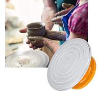 Aramox Plateau Tournant de Poterie en Céramique de 12 Pouces, Roue de Sculpture en Métal, Support de Plateau Rond, Robuste, Antidérapant, Facile à Nettoyer pour la Céramique, l'argile, la