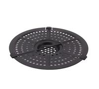 Aramox Poêle à Gril de Remplacement pour Friteuse de 16 Cm, Poêle à Frire en Acier Inoxydable 304, Plaque à Légumes Antiadhésive avec Poignée et Brosse à Huile, Passe au Lave-vaisselle pour la