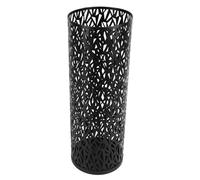 Aramox Porte-parapluie en Métal, Porte-parapluie en Métal Autoportant avec Conception Ronde Creuse, Bac de Rangement de Tolérance à l'eau Enduit de Poudre pour Hôtel de Bureau à Domicile d'entrée