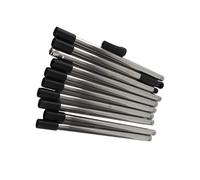 Aramox Poteau d'extension de Rouleau à Peinture en Acier Inoxydable, Poteau de Rouleau à Peinture Amovible de 13,1 Pieds, Tige à 10 Sections avec Adaptateur Conique, Poignée Antidérapante pour