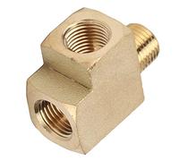 Aramox Raccord En T 1/8 Npt Raccord en T pour Tuyau en Laiton, 1/8 Po NPT Mâle X 1/8 Po NPT, Té fileté 1000 PSI pour Air, Eau et Huile, Faible perméabilité Magnétique