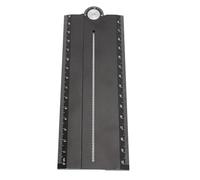 Aramox Règle de Mesure Multi-angles en Alliage D'aluminium, équerre de Travail du Bois, Rapporteur 0-180 Degrés avec Point Central, Traçage de Cercles pour Lignes Parallèles, Mesu