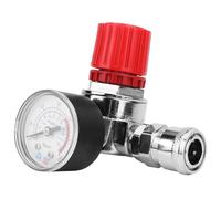 Aramox Régulateur de Pression D'air pour Compresseur, 0.8 Mpa, Alliage de | Interrupteur d\'arrêt automatique, Kit complet avec jauge, 2 connecteurs, commande de conduite d\'air d\'atelier,