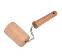 Aramox Rouleau à Pâtisserie en Bois, Rouleau à Pâte à Main en Bois de Hêtre avec Cadre en Acier Inoxydable, Opération à une Main, Trou de Suspension, pour la Cuisson de Pâtisserie, de Pâte à Biscuit