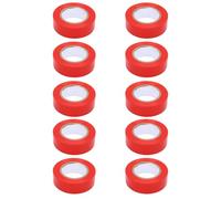 Aramox Ruban électrique, Ruban Isolant Adhésif Ignifuge en PVC Rouge Résistant à L'eau pour les Réparations de Voiture de Câblage Intérieur Extérieur 10 Rouleaux 20 Mm X 10 M