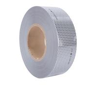 Aramox Ruban Réfléchissant, Ruban de Grande visibilité à Motif de Perles de Verre 50 Mm X 45,7 M, Adhésif Puissant Haute visibilité pour Bateaux, Gilets de Sauvetage, Motos, Vélos, Remorques,