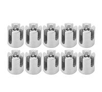 Aramox Serre-Câble croisé en Acier Inoxydable 316 M8 3 Mm pour Garde-corps de Câble, Jardin et Utilisation Intérieure, Installation Facile, Lot de 10 pour la Fixation de Câbles Métalliques (M12 5mm)