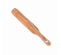 Aramox Spatule en Bois de Teck, Ustensile de Cuisine à Long Manche, Spatule Plate de 10 X 1,5 Po pour Poêles Antiadhésives, Lisse, Nettoyage Facile, Service de Mélange pour la Cuisine à Domicile