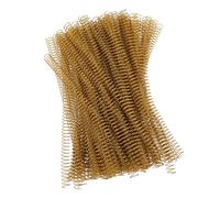 Aramox Spiral Binding Coils 14,3 Mm, 48 Dents, Ratio 4:1 (GOLD) | Bobines de reliure en fer, capacité de 115 feuilles, Rotation à 360 degrés, fournitures de bureau pour papier à lettres A4