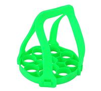 Aramox Support pour Cuiseur Vapeur en Silicone pour Autocuiseur 9 Trous Rouge pour Autocuiseurs et Mijoteuses Poignées Imbriquées en Silicone de qualité Alimentaire Tampon de Nettoyage Facile à