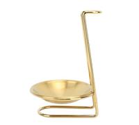 Aramox Support Vertical pour Louche à Soupe, Support de Repose-cuillère à Soupe en Acier Inoxydable, Rangement Vertical, Accès Facile, Gain de Place, Organisateur de Comptoir Bien rangé pour (Doré