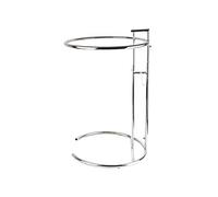 Aramox Table Basse élévatrice, Table Ronde en Verre trempé avec Hauteur Réglable, Cadre en Métal galvanisé, Bord Arrondi, à thé Compacte pour Salon, Chambre à Coucher, café