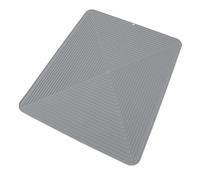 Aramox Tapis de Séchage de Vaisselle en Silicone, Tapis de Drainage de Comptoir 40,5 X 50,5 Cm, surélevé, Paroi Latérale Haute, Isolation Thermique, Protection de Comptoir de Cuisine Antidérapante