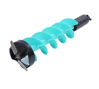 Aramox Tarière de Pêche sur Glace sans Fil, Tarière en Nylon de 6 Pouces X 28 Pouces avec 2 Lames en Acier au Carbure, Conception Flottante, Protège-Lame, Perçage de Glace Robuste pour Les Pêcheurs